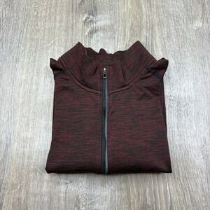 Lululemon Metal Tech Vent 1/4 Zip Pullover Burgundy Athletic Fit Men's Size M